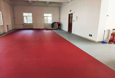 交通運輸部水運科學研究所健身場地煥新升級，塑膠地板批發助力健康運動